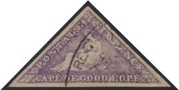 \Y COGH\Y 1863-64 6d Bright Mauve Triangular, SG 20, Fine Used With Crisp Oval Cancel, 3 Large (repaired) Margins And Ti - Zonder Classificatie