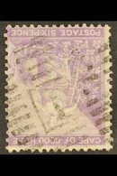\Y COGH\Y 1864-77 6d Pale Lilac WATERMARK INVERTED Variety, SG 25w, Used, Small Repaired Tear And A Few Shortish Perfs,  - Unclassified