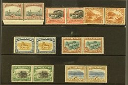 \Y 1927-30\Y Pictorials Complete Set, SG 34/39, Very Fine Mint Horizontal Pairs, Very Fresh & Attractive. (7 Pairs = 16  - Non Classés