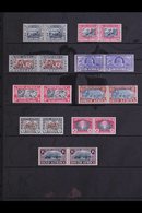 \Y 1938-1939\Y Voortrekker And Huguenot Complete Commemorative Sets, SG 76/84, Very Fine Mint. (9 Pairs) For More Images - Zonder Classificatie