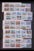 \Y 1993\Y AVIATION BOOKLETS - All Ten Settings, Panes Numbered 1 To 10, Grey Box On Reverse, Postage Rates Inside Front  - Non Classés