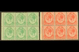 \Y BOOKLET PANES\Y 1913-20 ½d & 1d Panes, Wmk Inverted, SG 3/4, Fine Mint, Trimmed Perfs (2 Panes). For More Images, Ple - Unclassified