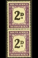 \Y POSTAGE DUE - VARIETY\Y 1948-9 2d Thick, Double "2D." In Vertical Pair With Normal, SG D36a, Never Hinged Mint. For M - Zonder Classificatie