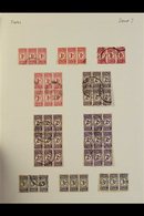 \Y POSTAGE DUES\Y 1943-4 Bantam Issue, USED Collection Of Correct Units, With 1d Shades Incl. Block Of 2 Units, 2d Incl. - Zonder Classificatie