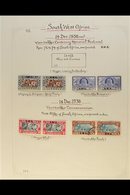 \Y 1923-1954 MINT AND USED COLLECTION\Y On Album Leaves. Note 1923-1926 Range Of KGV Pairs To 6d Mint; 1931 Definitive H - Zuidwest-Afrika (1923-1990)