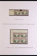 \Y 1935 VICTORIA FALLS\Y 2d And 3d SG 35, 35b, In Corner Blocks Of 4 With 2d And 3d Imperf Pairs Of Punched Proofs And 3 - Südrhodesien (...-1964)