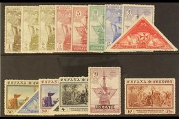 \Y 1930\Y Columbus Postage + Express Set Complete, SG 593/607+E608 (Edifil 531/546), Never Hinged Mint (16 Stamps) For M - Autres & Non Classés