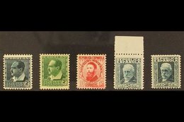 \Y 1932\Y Portrait Stamps In UNISSUED COLOURS. The 2c Verde Amarillento, 2c Verde Oscuro, 10c Rose, 25c Verde Azulado &  - Other & Unclassified