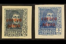 \Y 1938\Y Air "Correo Aereo" Opt'd Set IMPERFORATE, Edifil 845s/846s (SG 922/23 Variety), Never Hinged Mint (2 Stamps) F - Andere & Zonder Classificatie