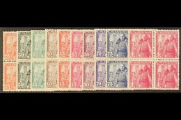 \Y 1948-54\Y General Franco Set Complete, SG 1094/1103 (Edifil 1024/1032), Never Hinged Mint BLOCKS OF FOUR (10x Blocks  - Andere & Zonder Classificatie