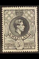 \Y 1938-54\Y 5s Slate Perf 13½x14, SG 37a, Never Hinged Mint, Fresh. For More Images, Please Visit Http://www.sandafayre - Swaziland (...-1967)