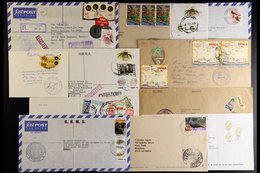 \Y OFFICIAL MAIL\Y 1980's-2000's Interesting Group Of Covers, Many With Multiple Frankings, A Few Registered, Showing Va - Tonga (...-1970)