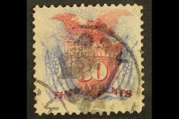 \Y 1869\Y 30c Ultramarine & Carmine, Scott 121, Very Fine Used For More Images, Please Visit Http://www.sandafayre.com/i - Other & Unclassified