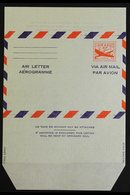 \Y AIR LETTER SHEETS\Y 1955 10c Bright Red On Pale Blue (Scott UC16d) With Die Cutting Reversed, Plus Another With Die C - Autres & Non Classés