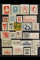 \Y CADILLAC LOCAL POST\Y 1960's - 1970's Superb Never Hinged Mint Collection Of All Different Local Stamps Presented On  - Other & Unclassified