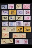 \Y MODERN LOCAL POSTS\Y 1970's-1980's All Different Never Hinged Mint Collection On Stock Pages, Includes Hawaii Pineapp - Andere & Zonder Classificatie