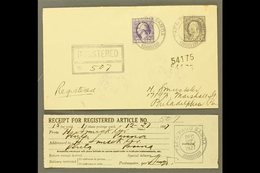 \Y AMERICAN SAMOA\Y 1927 (Dec 27) Registered Cover Franked With 3c Washington & 15c Franklin, Postmarked Pago Pago, Addr - Autres & Non Classés