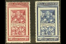 \Y 1951\Y Air Centenary - Decree Of Gratian Set, Sass S.504, SG 173/74, Fine Mint (2 Stamps) For More Images, Please Vis - Other & Unclassified