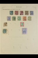 \Y 1895-1967 OLD-TIME COLLECTION\Y Mostly Used, Presented On Album Pages, We See (all Used Unless Stated) 1895 Overprint - Zanzibar (...-1963)