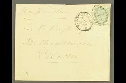 \Y 1886\Y (5 Feb) Env  To Calcutta, India, Franked 1883-84 5d Dull Green, SG 193, Paddington Duplex Cancel, Very Fine "S - Autres & Non Classés