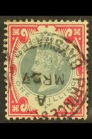 \Y 1900\Y 1s Green And Carmine Jubilee, SG 214, Very Fine Used. Rather Scarce In This Condition. For More Images, Please - Sonstige & Ohne Zuordnung