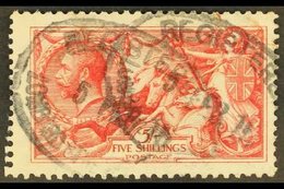 \Y 1913\Y 5s Rose-carmine, Seahorse, Waterlow Printing, SG 401, Good Used With Oval, Registered Postmark, Dated 5 FEB 15 - Ohne Zuordnung