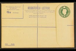 \Y REGISTRATION ENVELOPE\Y FORCES ISSUE 1944 3d Green, Size G2, With Square Stop On Back, Huggins RPF 3a, Fine Unused. F - Non Classificati