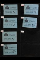 \Y 1962-1964 5s PHOSPHOR BOOKLET SELECTION\Y A Seldom Offered Selection Of 5s Blue Cover "Wilding" Phosphor Booklets Inc - Other & Unclassified