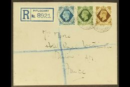 \Y 1939\Y (1st May) KGVI 9d Olive Green, 10d Turquoise Blue & 1s Bistre Brown, SG 473/4 & 476, On A  Pitlochry, Perthshi - FDC