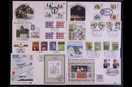 \Y 1978-1982 OFFICIAL FIRST DAY COVERS\Y All Different Collection. Commemorative Sets And Miniature Sheets With Special  - FDC