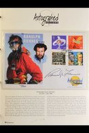 \Y 1997-2001 AUTOGRAPHED FDC COLLECTION\Y A Neat Collection, Presented On Informative Printed Pages In An Album, Each Co - FDC