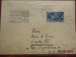 Lettre De 1949 A Destination De Santa Fe (Argentine) - Maschinenstempel (EMA)