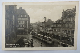 (11/1/73) Postkarte/AK "Offenbach" Am Markt, Mit Strassenbahn - Offenbach