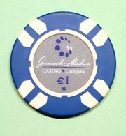 TOKEN JETON SLOVENIA  ( Casino Ljubljana 1 Eur) - Casino