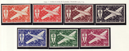 Réunion Poste Aérienne 1944 Y&T N°PA28 à 34 - Michel N°F285 à 291 *** - Avion Et Croix De Lorraine - Luftpost