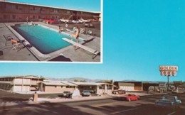 Reno Nevada, Golden Door Motel, Autos, C1960s/70s Vintage Postcard - Reno