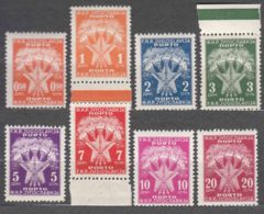 Yugoslavia Republic 1946 Porto Mi#89-96 Mint Never Hinged - Unused Stamps