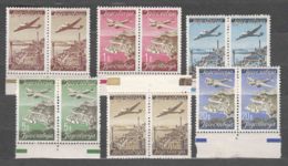 Yugoslavia Republic 1947 Airmail Mi#515-520 Pairs Mint Never Hinged - Unused Stamps