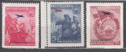 Yugoslavia Republic 1949 Airmail Mi#575-577 Mint Never Hinged - Unused Stamps