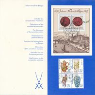 GERMANIA DDR - 1982 - Emissione Speciale Dedicata A Johann Friedrich Bottger, Inventore Della Porcellana Europea. - 1er Día – FDC (hojas)