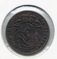 LEOPOLD II * 1 Cent 1907 Vlaams * Prachtig * Nr 5176 - 1 Centime