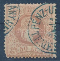 O 1867 50kr Kék Temesvári Pénzutalvány Bélyegzéssel (180.000) (sarokfog Hiány / Short Corner Left Below) - Autres & Non Classés