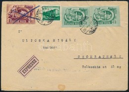 1952 Távolsági Expressz Levél Ötéves Terv 20f Alul Fogazatlan Párral Bérmentesítve - Other & Unclassified