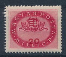 ** 1946 Milliós 20 Millió P, Keretbe Tolódott értékszám / Mi 903, Strongly Shifted Numeral - Autres & Non Classés