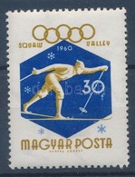 ** 1960 Téli Olimpia 30f ,,bekötött Ujj' Lemezhiba - Other & Unclassified