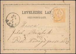 1872 2kr Díjjegyes Levelezőlap 'FELSŐ-FALU' Luxus Bélyegzéssel (Gudlin 350 P) - Andere & Zonder Classificatie