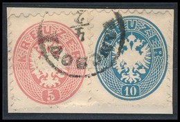 1864 5kr + 10kr 'PANCSOVA' - Other & Unclassified