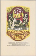 1924 Kifogástalan Grafikai Levelezőlap Hesshaimer Lajos Tervezte, 50 éves Az UPU Alkalmából - Other & Unclassified