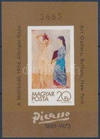 ** 1981 Festmény (XIX.) - Pablo Picasso Vágott Blokk (10.000) - Other & Unclassified