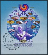 O 1988 Olimpia (VII.) - Szöul Vágott Blokk (4.000) - Other & Unclassified